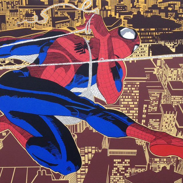 BD-034-3-SPIDER MAN Acrylique sur toile 120 x 190 cm