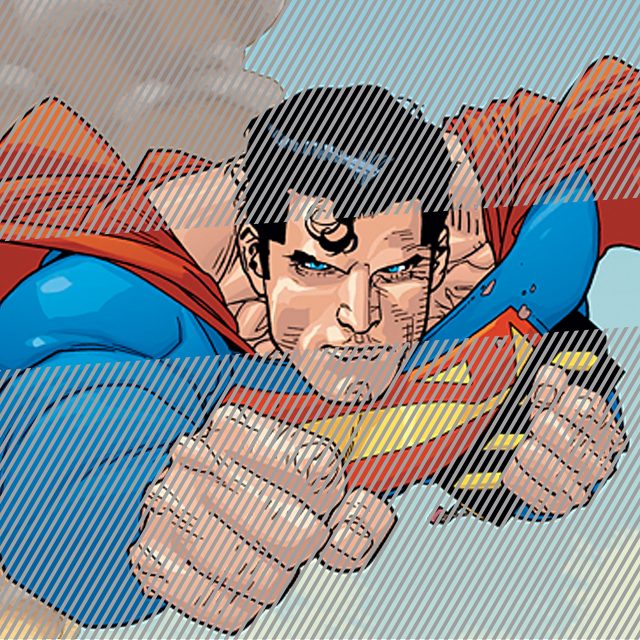 BD-034-7-Superman Acrylique sur toile 120 x 120 cm