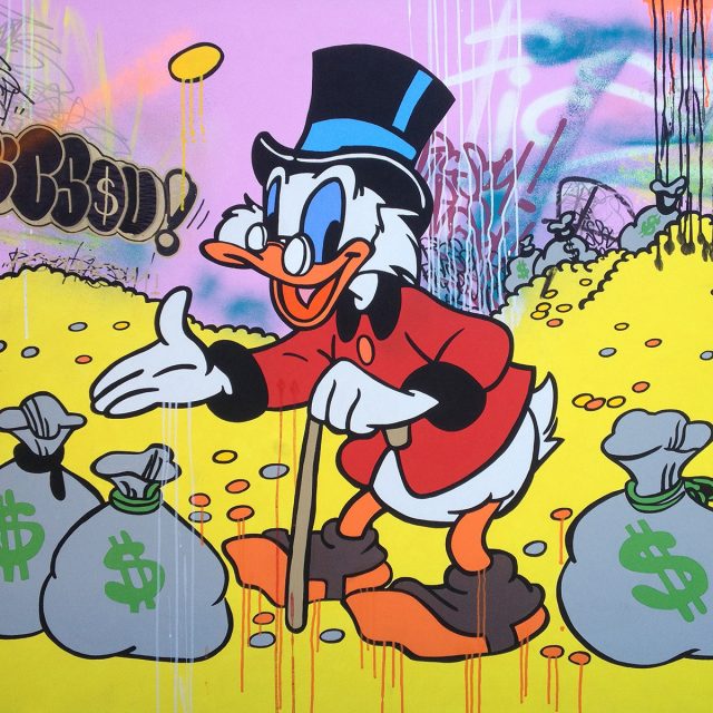 BD-040-1-Picsou Acrylique sur toile 110 x140 cm