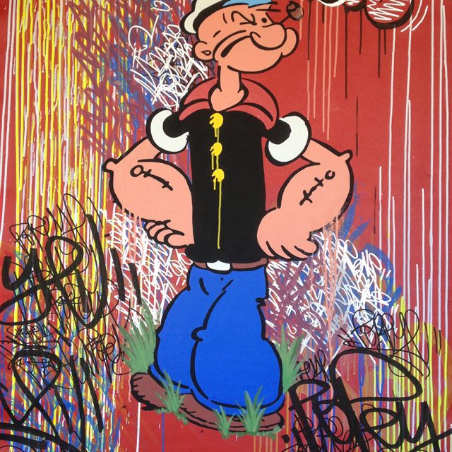 BD-040-2-Popeye 130 x 97 cm Acrylique sur toile