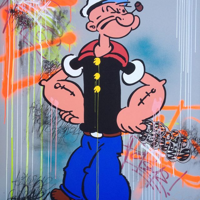 BD-040-3-Popeye 140 x 110 cm Acrylique sur toile