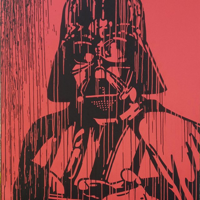 BD-041-4-Dark-Vador Acrylique sur toile 150 x 110 cm