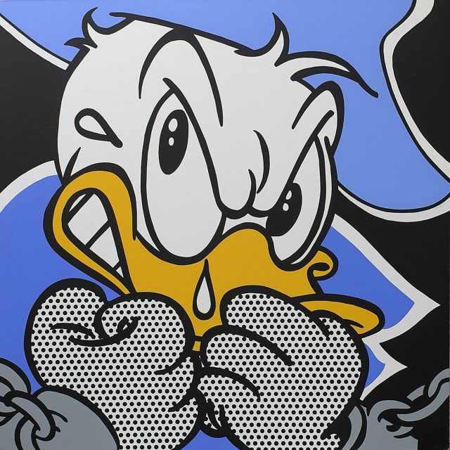 BD-40-17-Donald Acrylique sur toile 100 x 100 cm