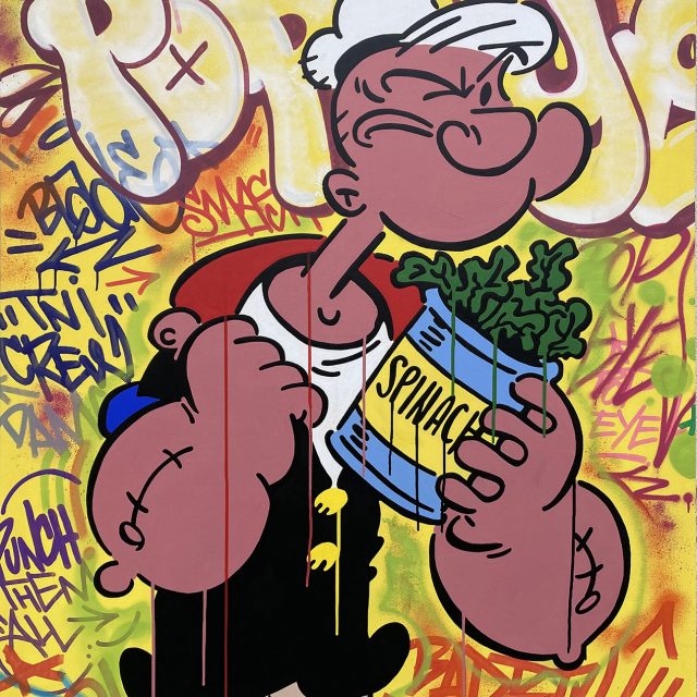 BD-Popeye-'Spinach-2'-Acrylique-sur-toile-130-x-110-cm-2