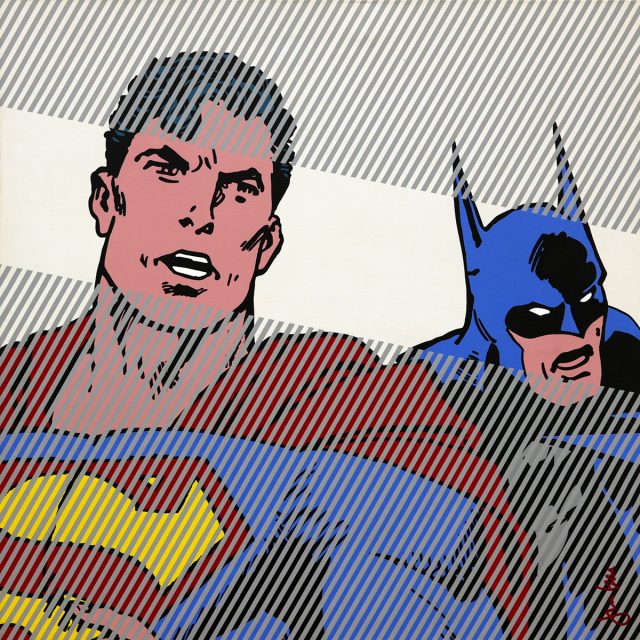 BD-034-10-Superman-&-Batman--Acrylique-sur-toile-100-x-100-cm