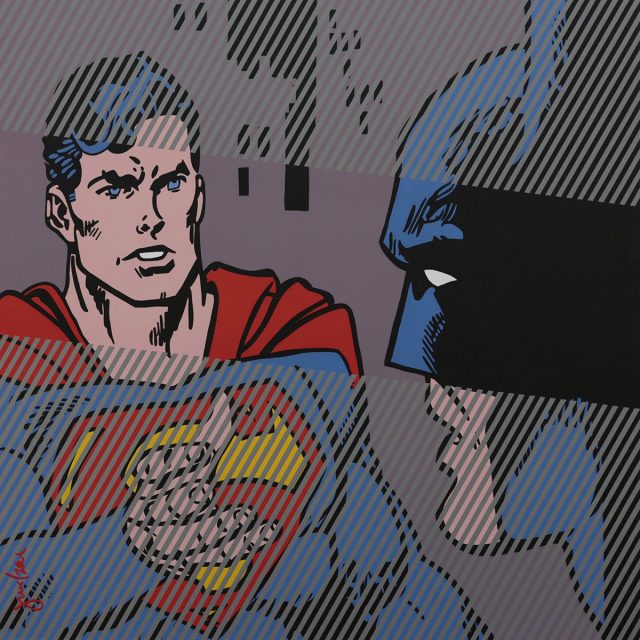 BD-034-12-Superman-&-Batman--Acrylique-sur-toile-100-x-100-cm