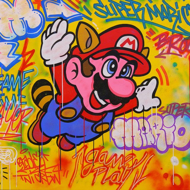 BD-035-01-Super-Mario-Acrylique-sur-toile-110-130cm