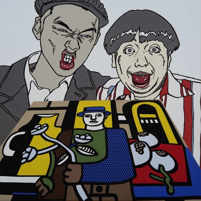 POP-108-06-Hommage-à-Fernand-Léger-Acrylique-sur-toile-130-130cm